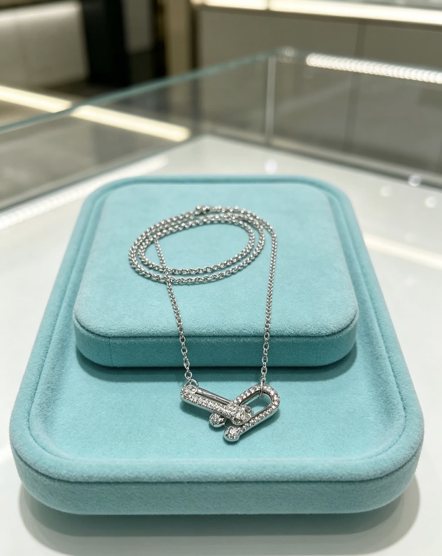 Tiffany & Co. Elsa Peretti® Diamond Toggle Necklace